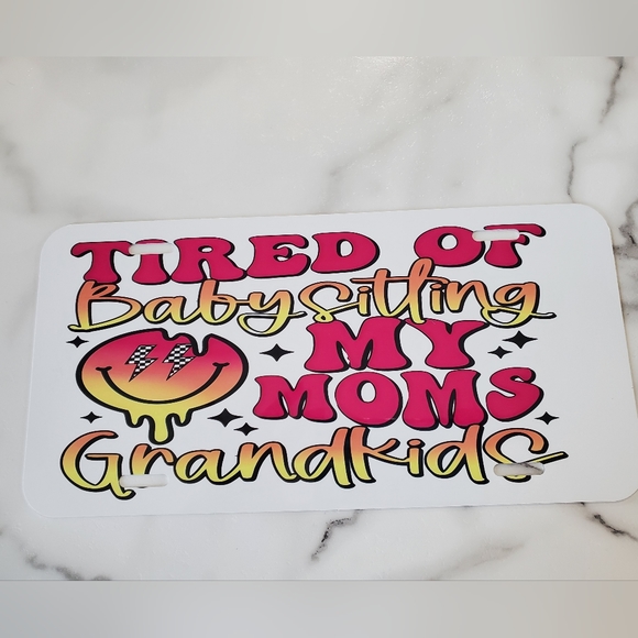 COPY - I'M MOSTLY PEACE LOVE AND LIGHT  License Plate - Picture 1 of 4